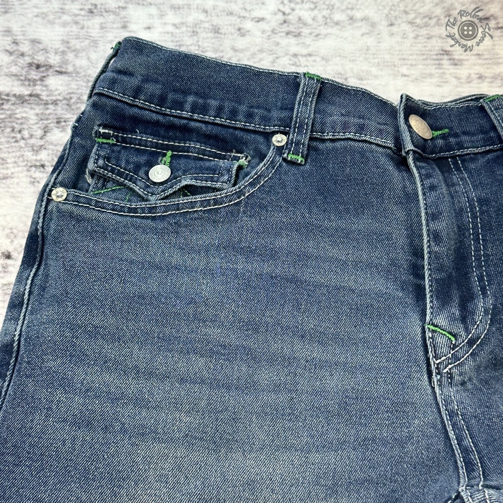 NWT True Religion Ricky SN Flap Straight Jeans 32x34 Dark Woodland MSRP $164 - Picture 4 of 12